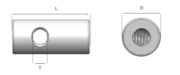 SBN Barrel Nut 316 Grade Stainless Steel